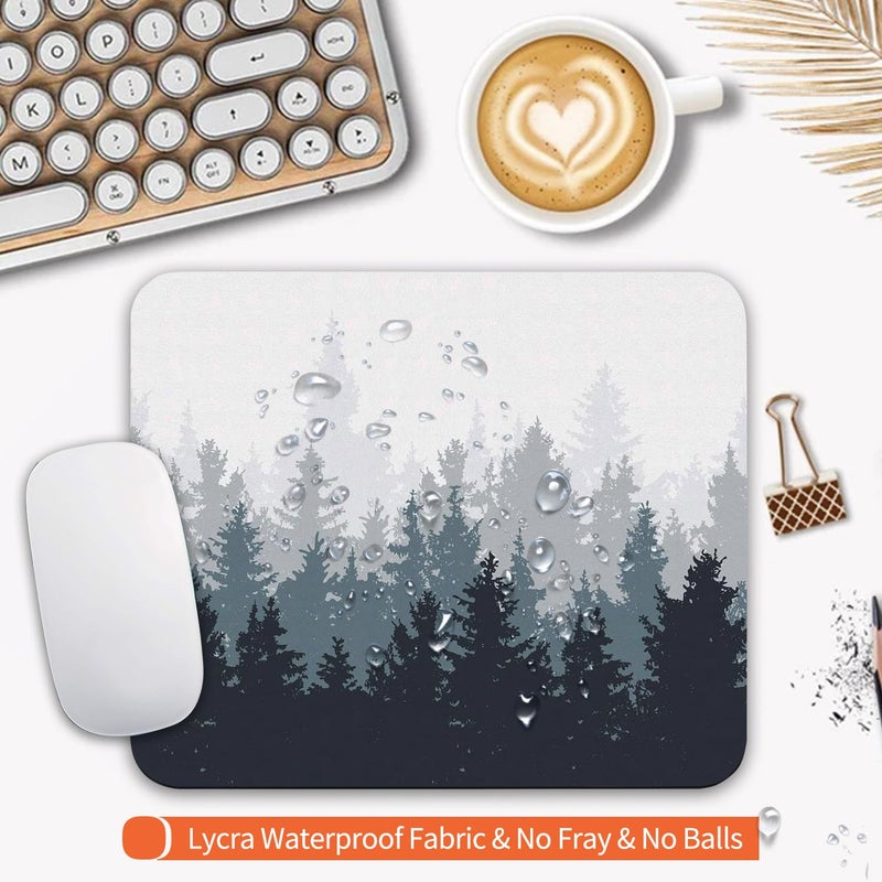 Armanza Square Mouse Pad Forest, Personalized Premium-Textured Custom Mouse Mat Design, Washable Mousepad Cloth, Non-Slip Rubber Base Computer Mouse Pads for Wireless Mouse - Image 3